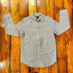 FIRSTWAVE BOYS BUTTON UP PLAID COTTON SHIRT IN SIZE 16